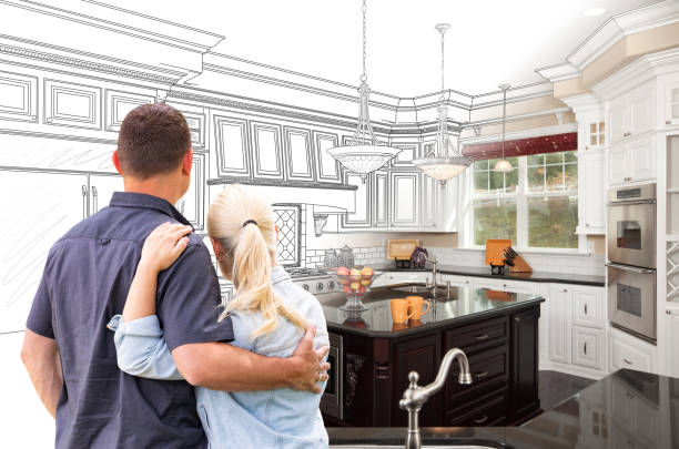 Custom kitchen cabinets installed in a Wyoming home